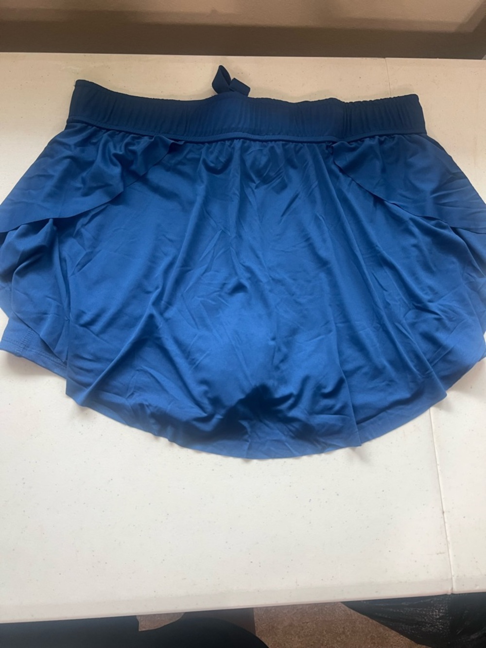 Zenana Outfitters Blue Athletic Skort with Drawstring Waist - Picture 7 of 9